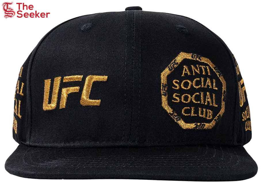 Anti Social Social Club x UFC Self-Titled Cap Black