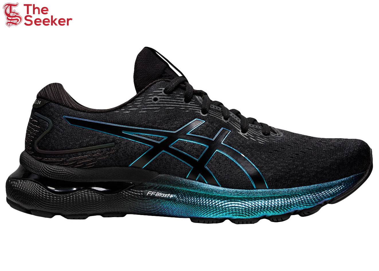 ASICS Gel Nimbus 24 Platinum Black Blue