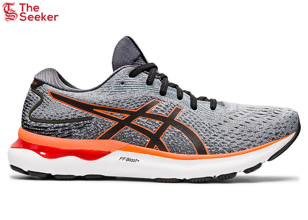 ASICS Gel-Nimbus 24 Sheet Rock Grey Shocking Orange