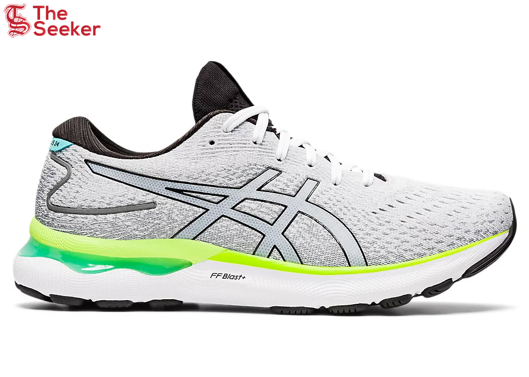 ASICS Gel-Nimbus 24 White Black Lime Green