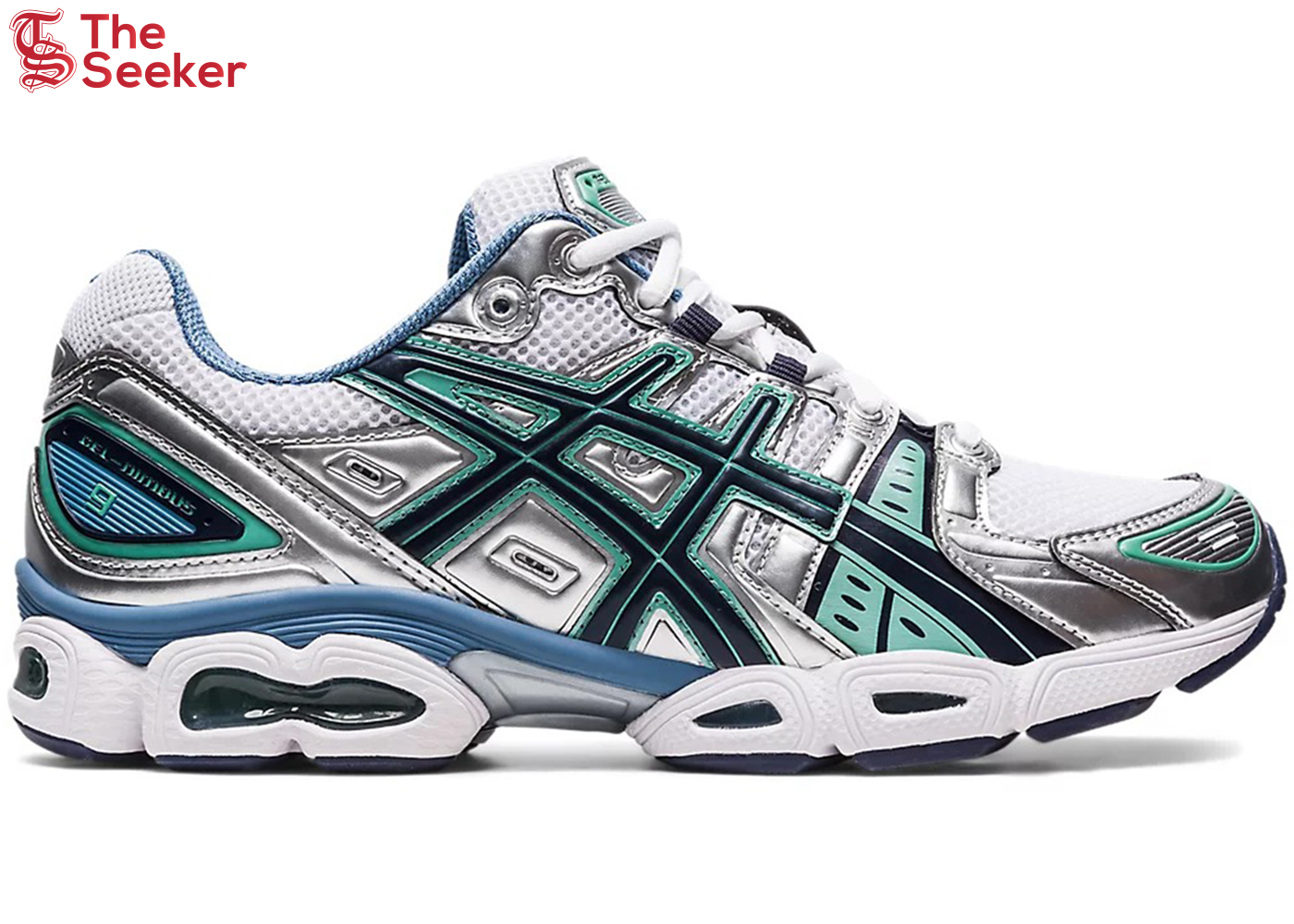 ASICS Gel-Nimbus 9 White Mint Steel Blue