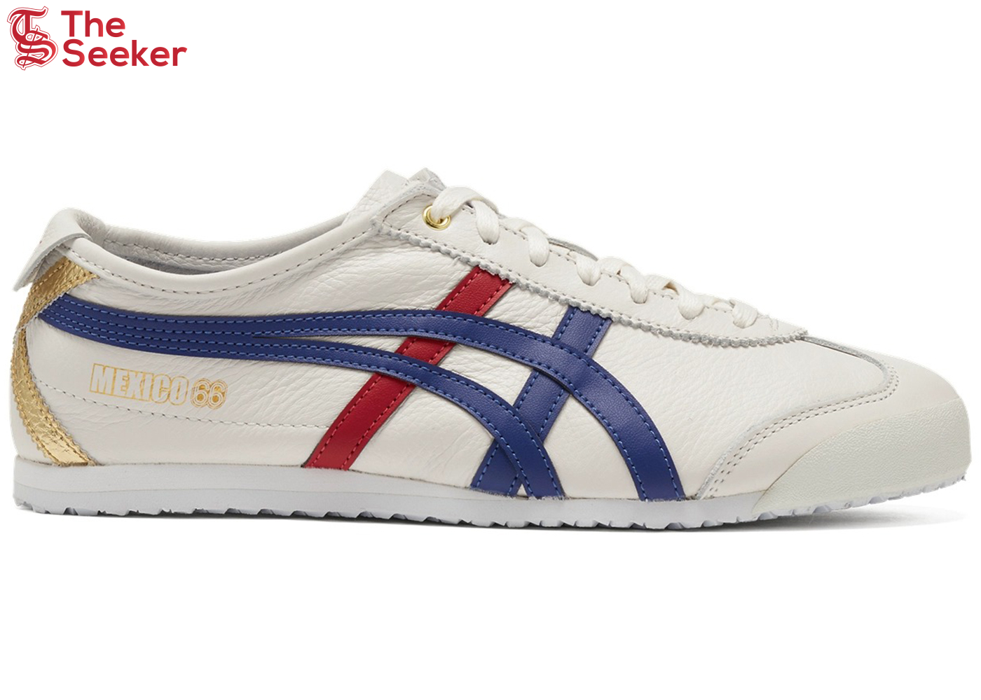 ASICS Mexico 66 White Blue Red Metallic Gold