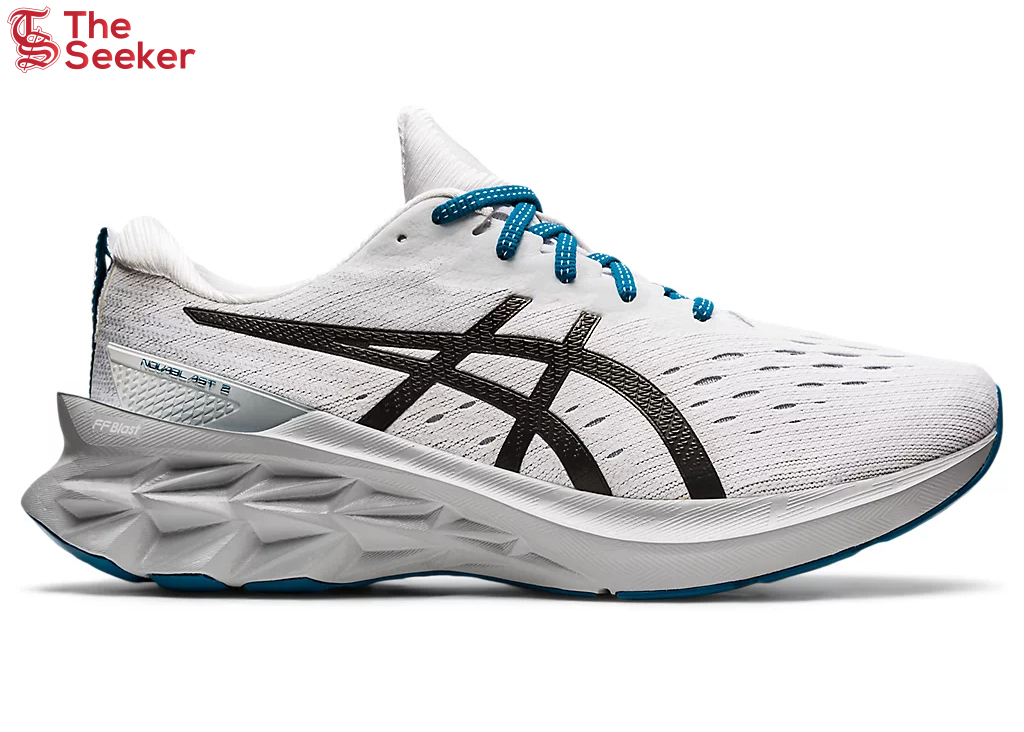 ASICS Novablast 2 White Black Blue