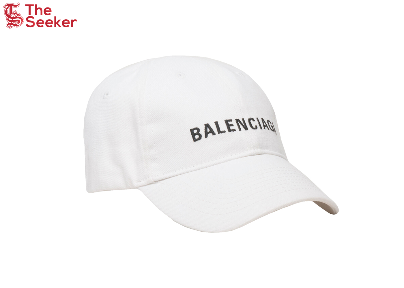 Balenciaga Logo Cap White/Black