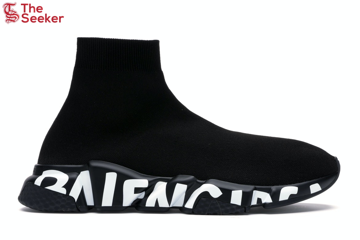 Balenciaga Speed Graffiti Trainers Black