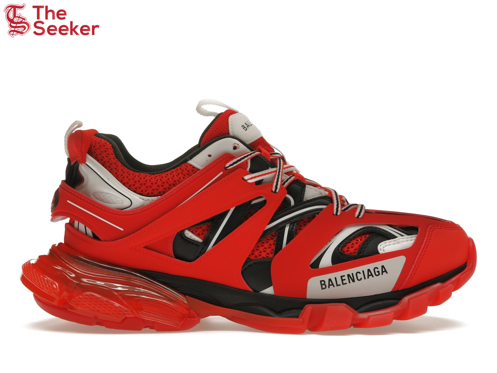 Balenciaga Track Clear Sole Red