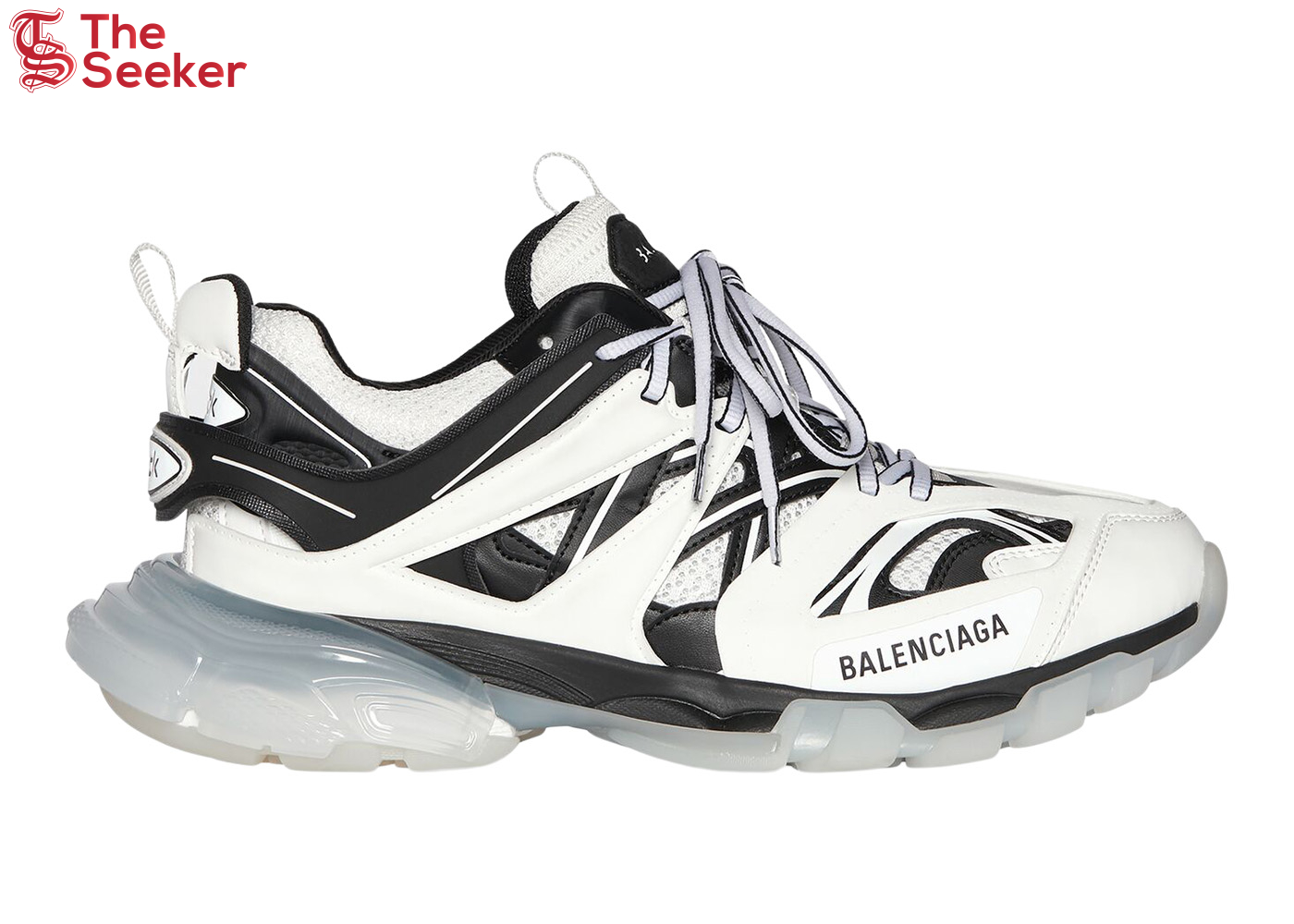 Balenciaga Track Clear Sole White Black