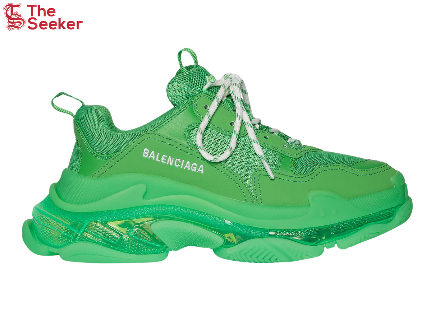 Balenciaga Triple S Clear Sole Bright Green