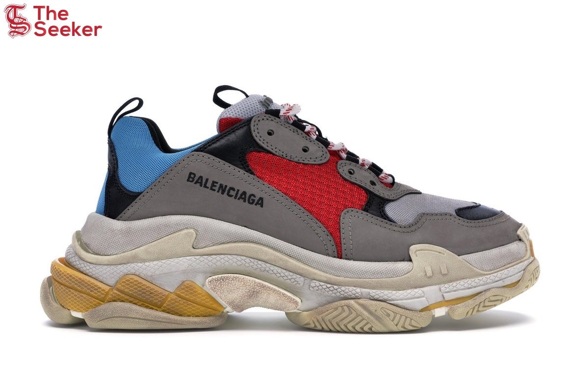 Balenciaga Triple S Grey Red Blue (2018 Reissue)