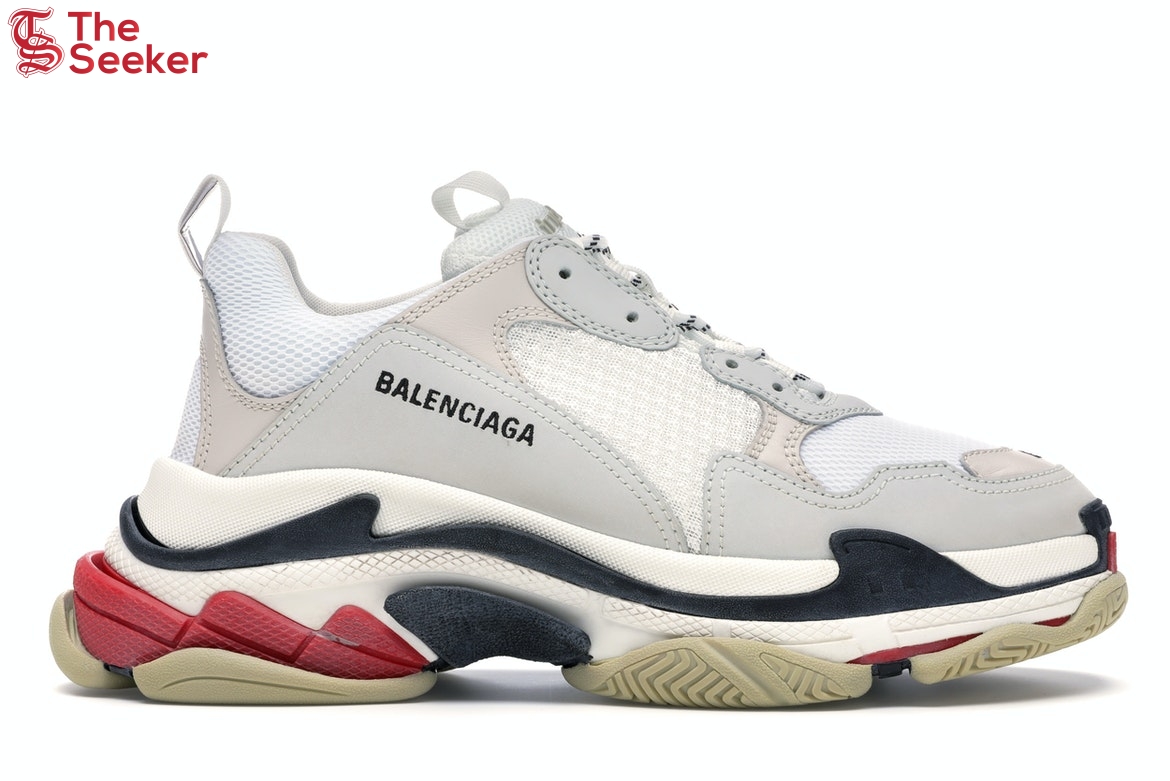 Balenciaga Triple S White Black Red