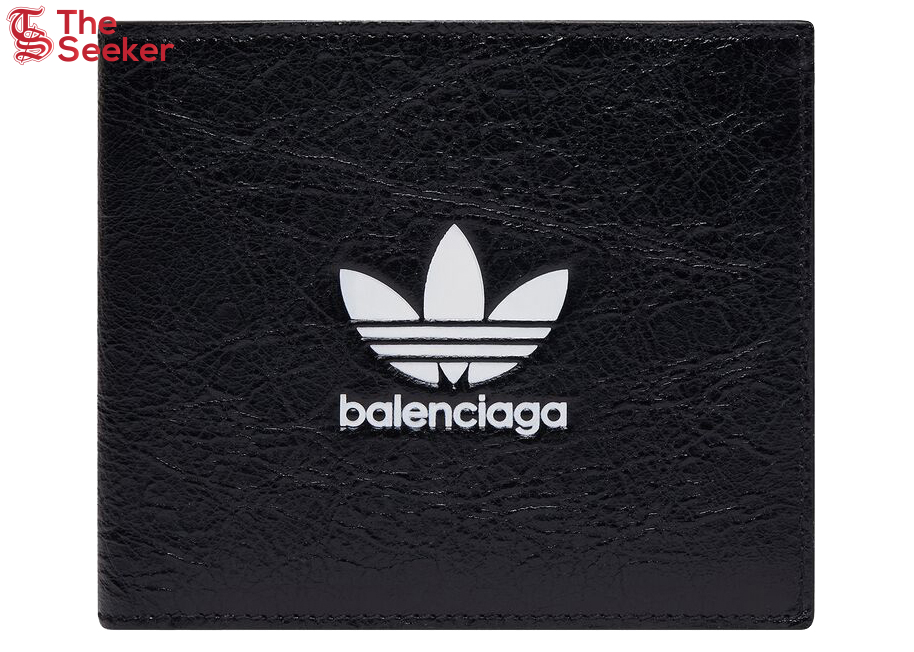 Balenciaga x adidas Square Folded Wallet Black