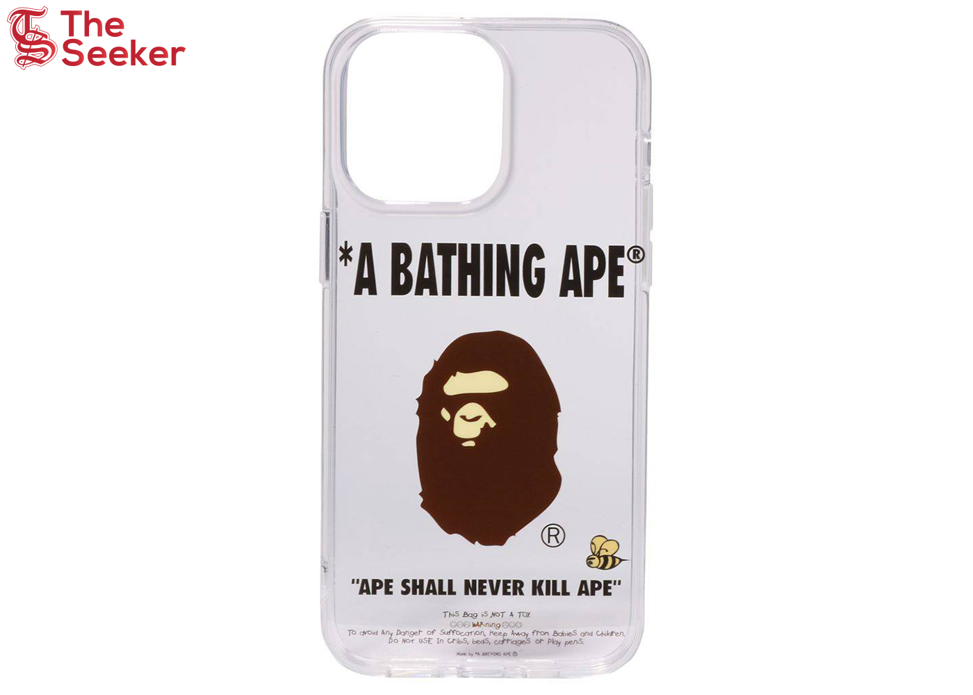 BAPE Bathing Ape iPhone 14 Pro Max Case Clear