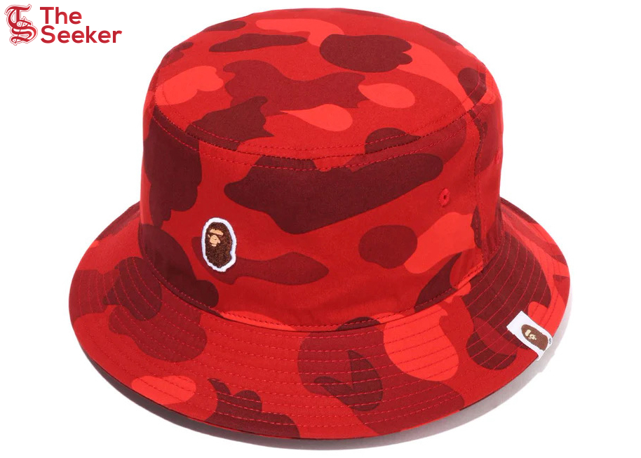 BAPE Color Camo Bucket Hat (FW23) Red