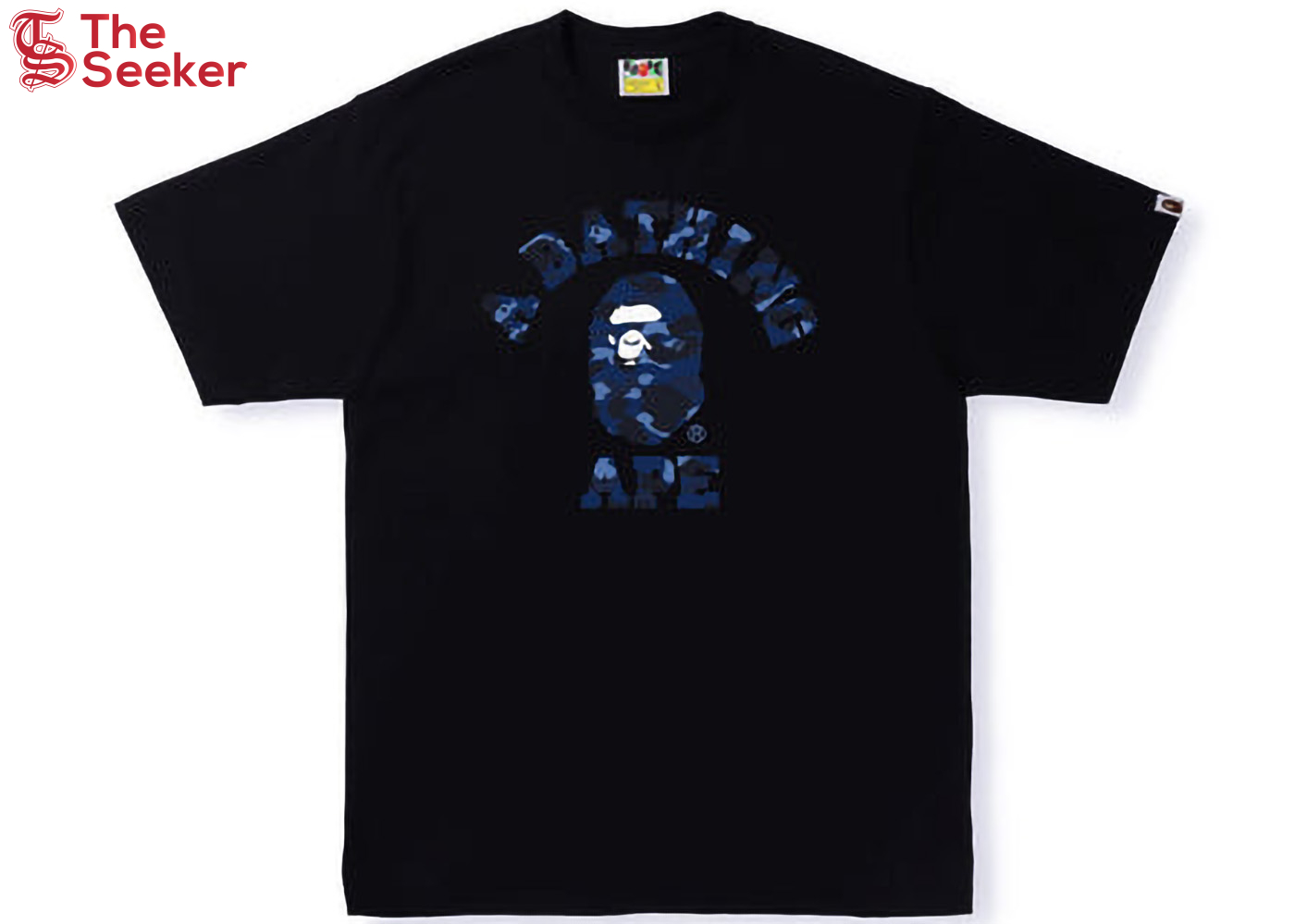 BAPE Color Camo College Tee Black Navy