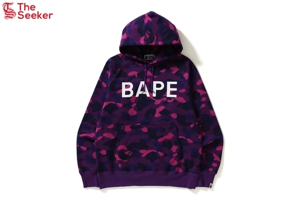 BAPE Color Camo Pullover Hoodie Purple