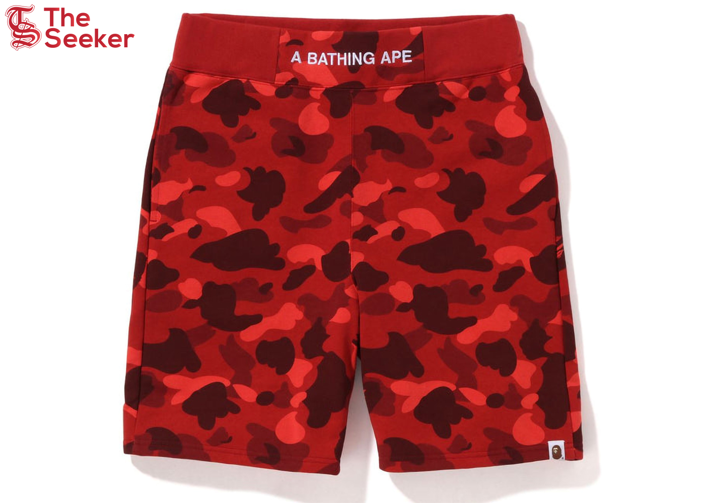 BAPE Color Camo Sweat Shorts (SS22) Red