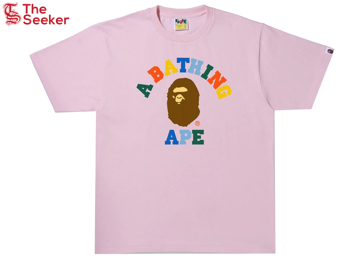 BAPE Colors College Tee (SS22) Pink
