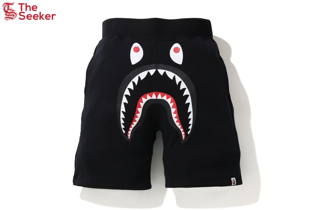 BAPE Shark Sweat Shorts Black/Black