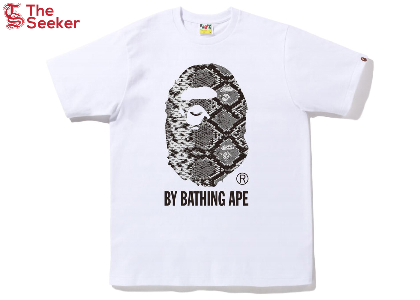 BAPE Snake By Bathing Ape Tee White Grey