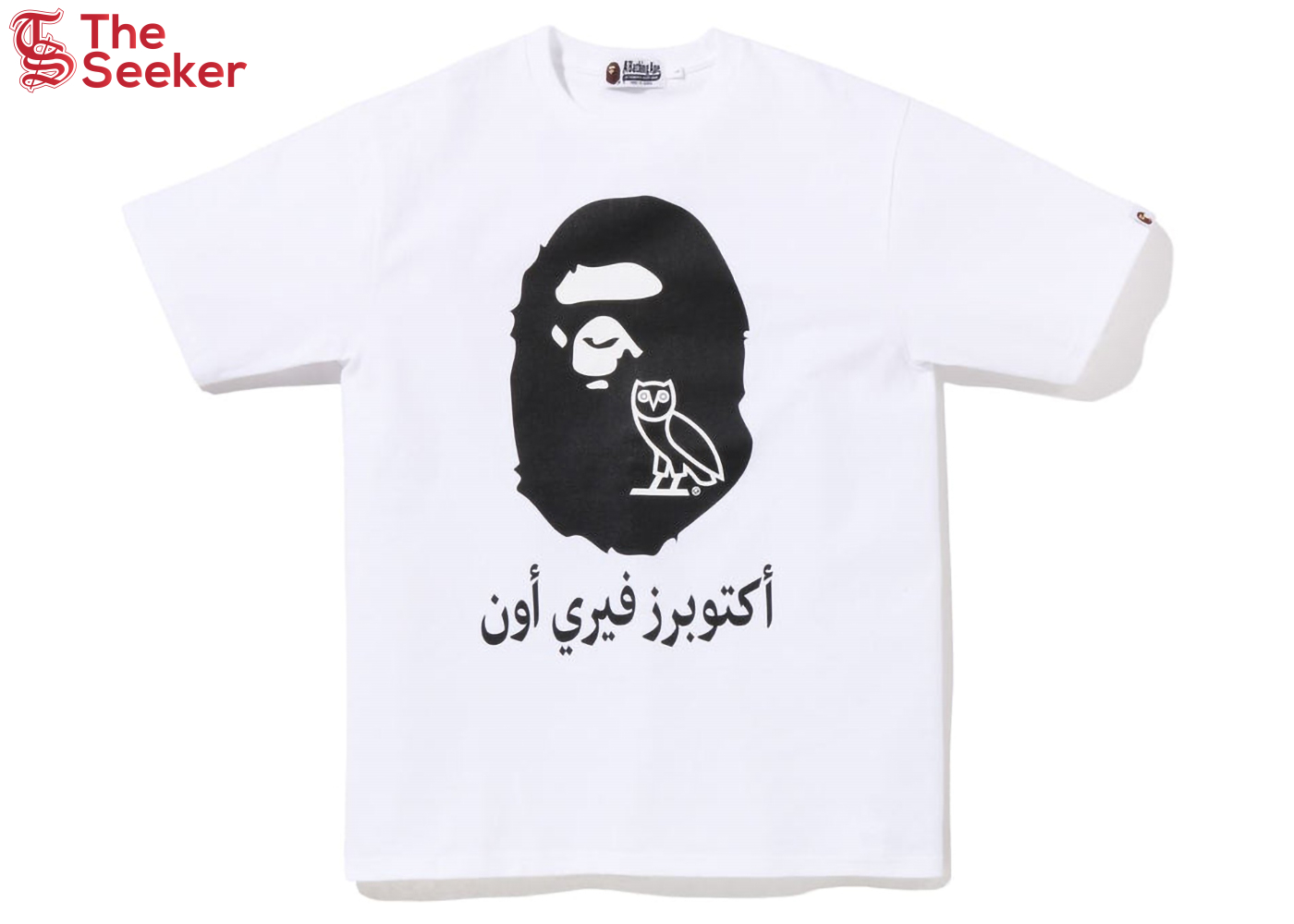 BAPE x OVO Ape Head Tee White Black