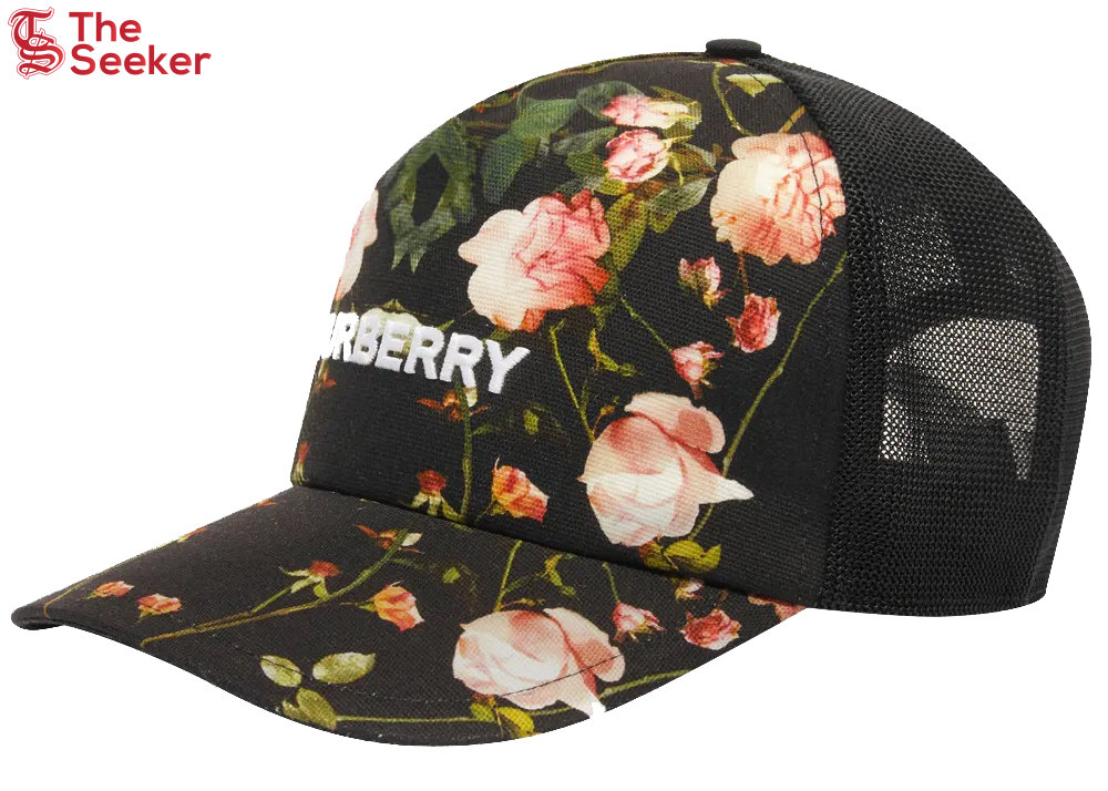 Burberry Floral Trucker Cap Black