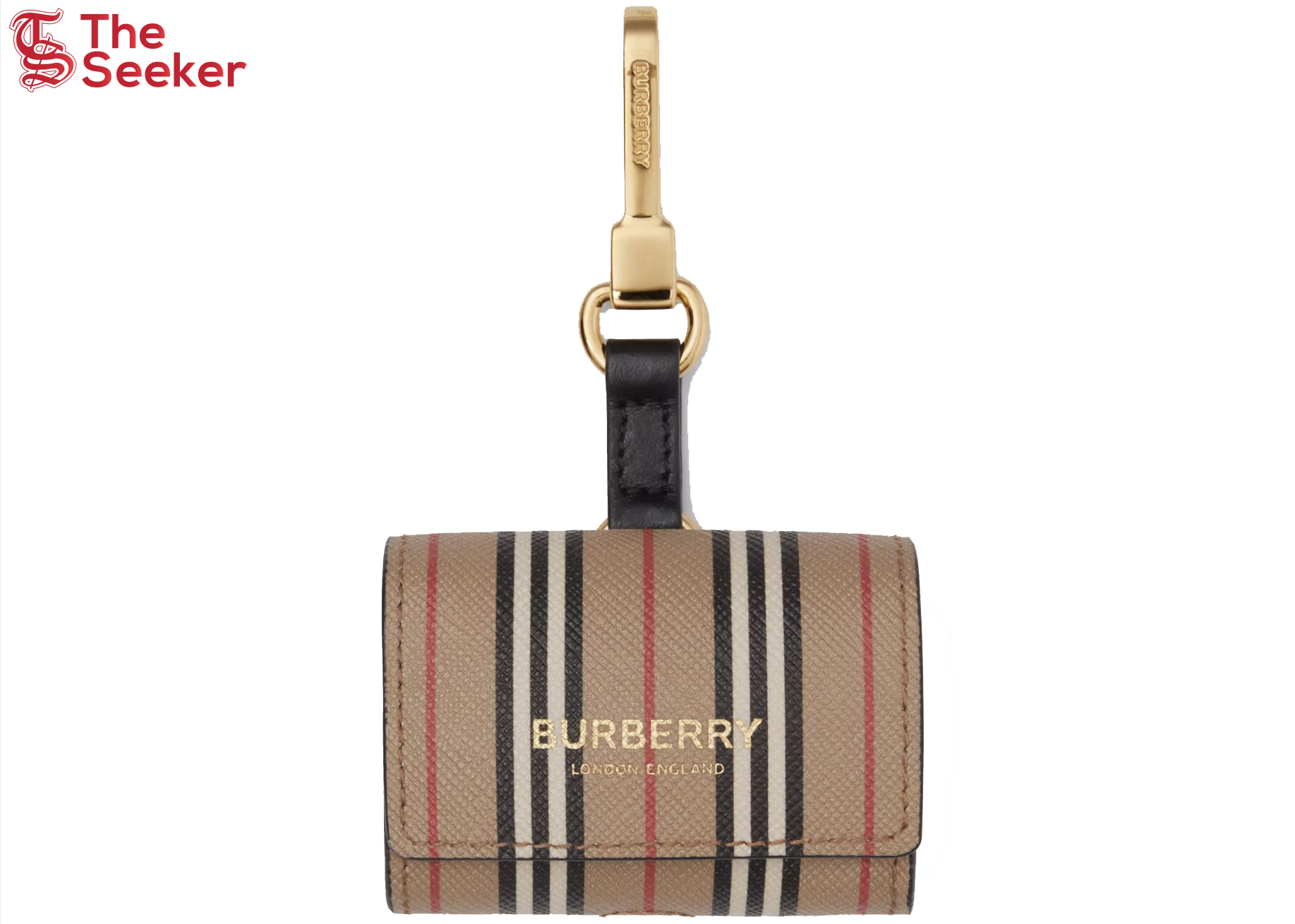 Burberry Icon Stripe E-canvas AirPods Pro Case Archive Beige