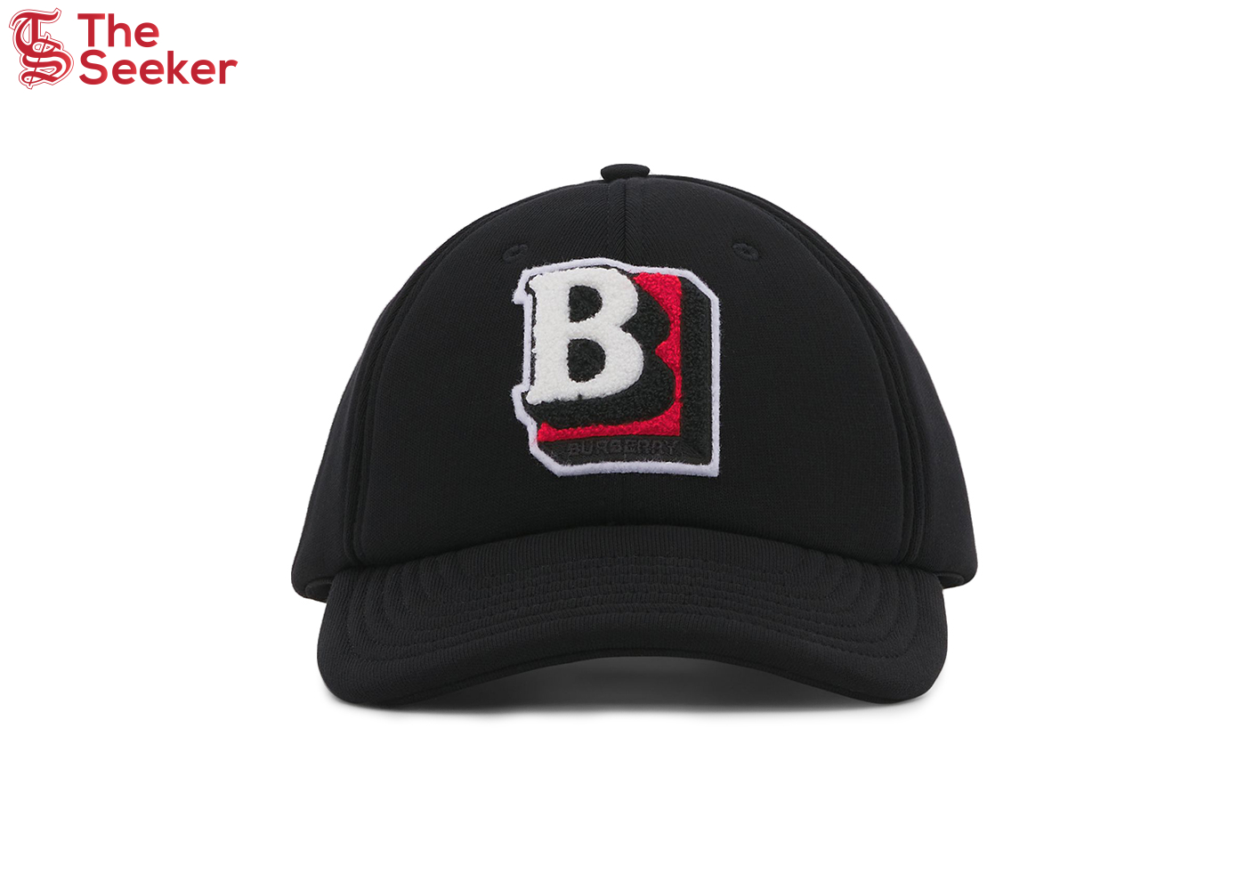 Burberry Letter Graphic Cotton Baseball Cap Black/Red/White