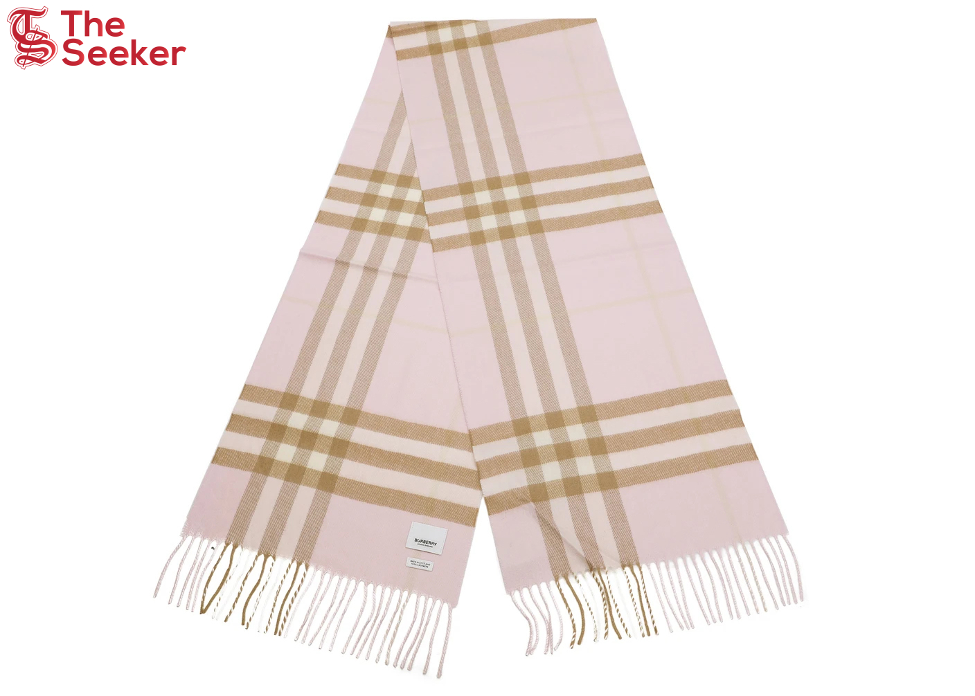 Burberry The Classic Check Cashmere Scarf Alabaster