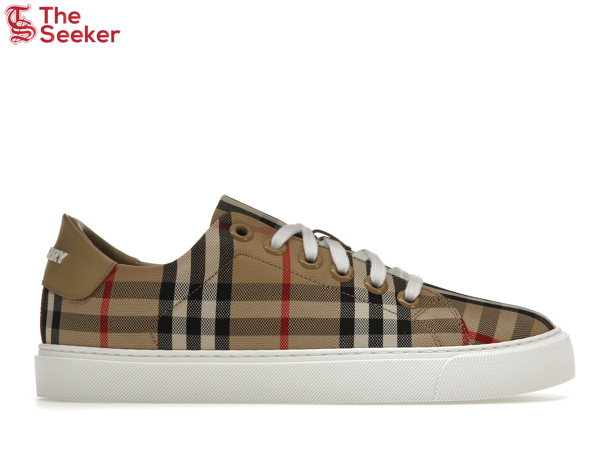 Burberry Vintage Check and Leather Sneakers Archive Beige Check Toe (Women's)