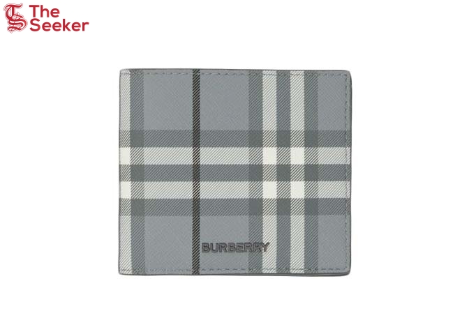 Burberry Vintage Check Bifold Wallet (8 Card Slot) Storm Grey Check