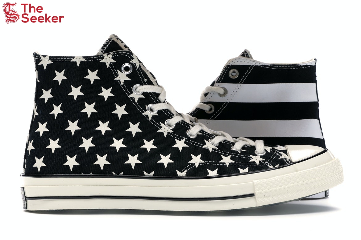 Converse Chuck Taylor All Star 70 Hi Archive Restructured American Flag Black White