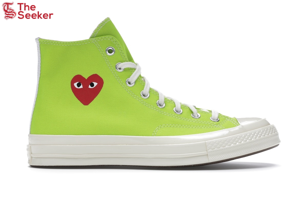 Converse Chuck Taylor All Star 70 Hi Comme des Garcons Play Bright Green