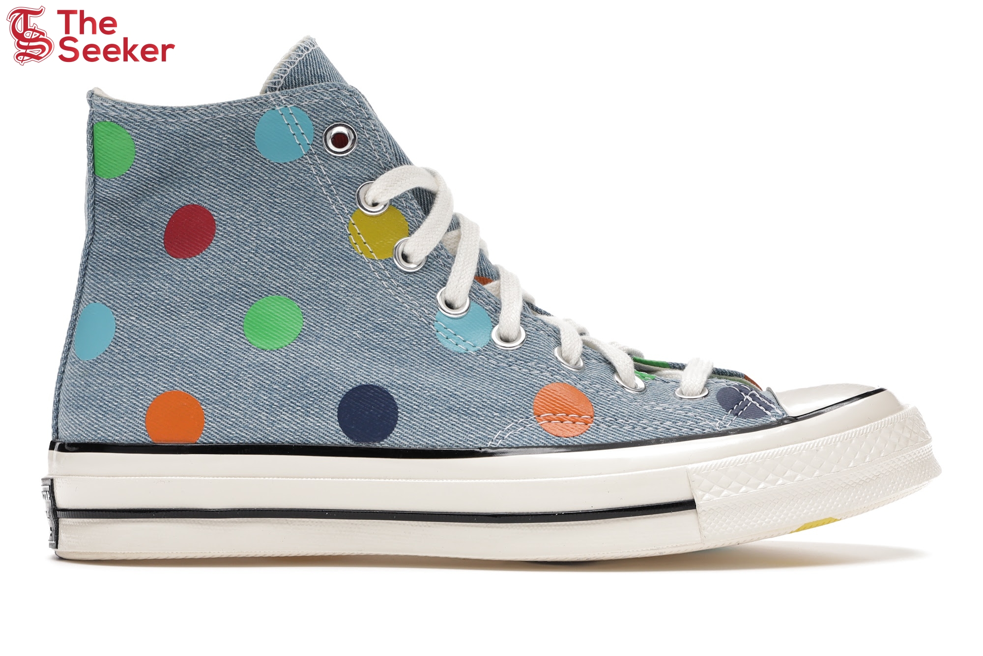 Converse Chuck Taylor All Star 70 Hi Golf Wang Denim Polka Dots