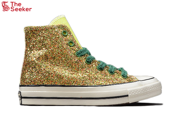 Converse Chuck Taylor All Star 70 Hi JW Anderson Glitter Gold Silver