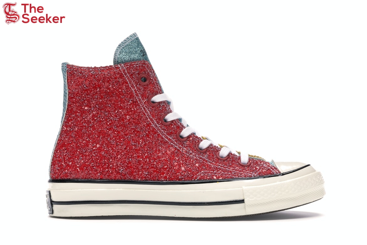 Converse Chuck Taylor All Star 70 Hi JW Anderson Glitter Yellow Red