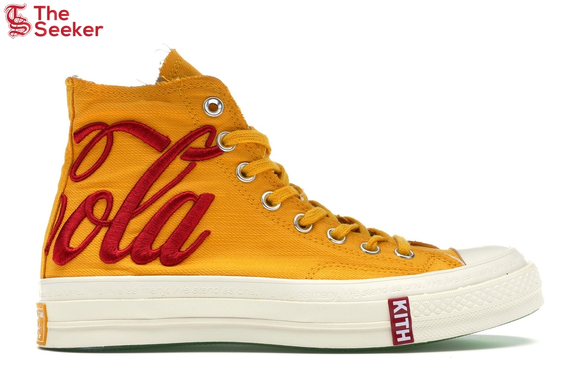 Converse Chuck Taylor All Star 70 Hi Kith x Coca Cola Yellow