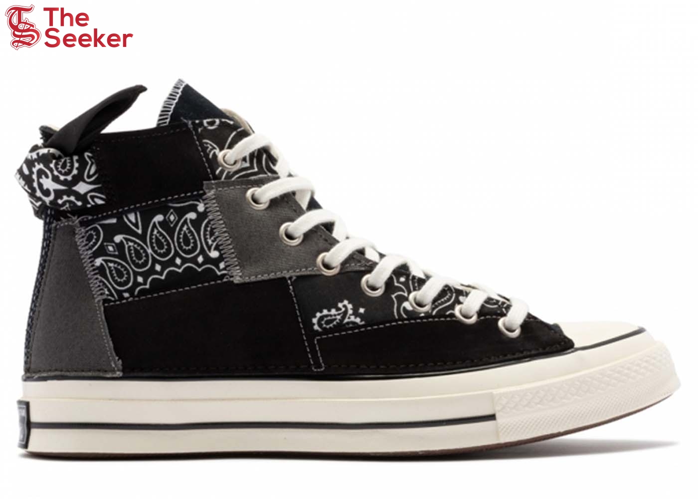 Converse Chuck Taylor All Star 70 Hi Paisley Patchwork Black