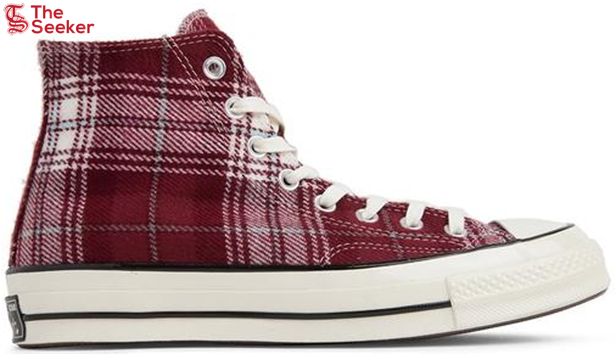 Converse Chuck Taylor All Star 70 Hi Plaid Pack Dark Burgundy