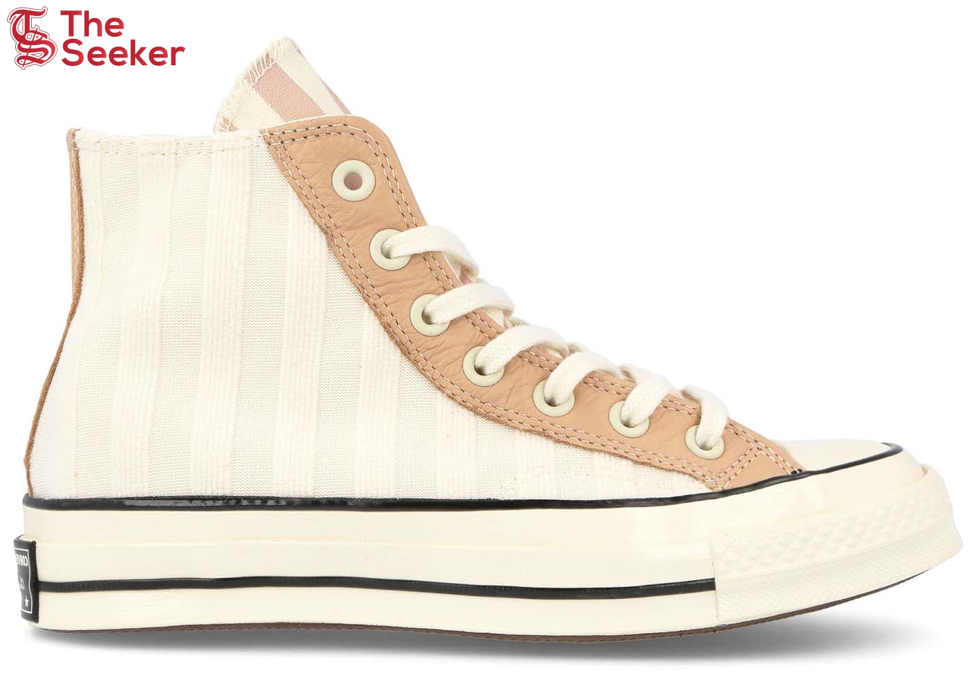 Converse Chuck Taylor All Star 70 Hi Striped Terry Cloth Egret Pink Clay (Women's)