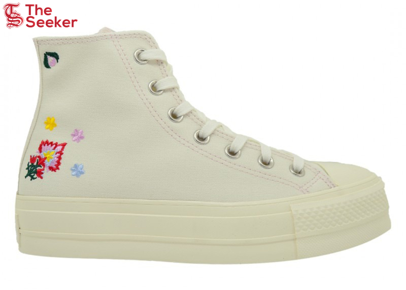 Converse Chuck Taylor All Star Hi Lift Egret Floral Embroidery (Women's)