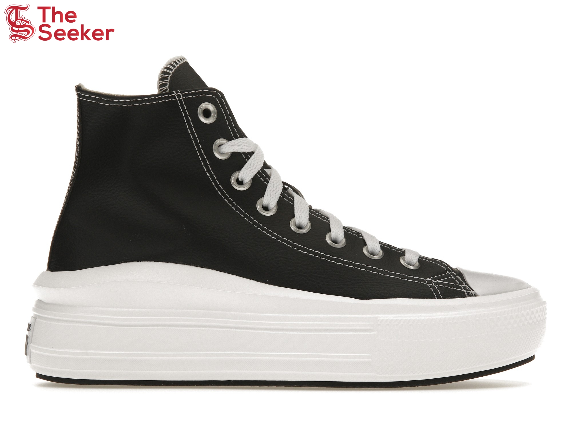 Converse Chuck Taylor All Star Move Platform Foundational Leather Black White