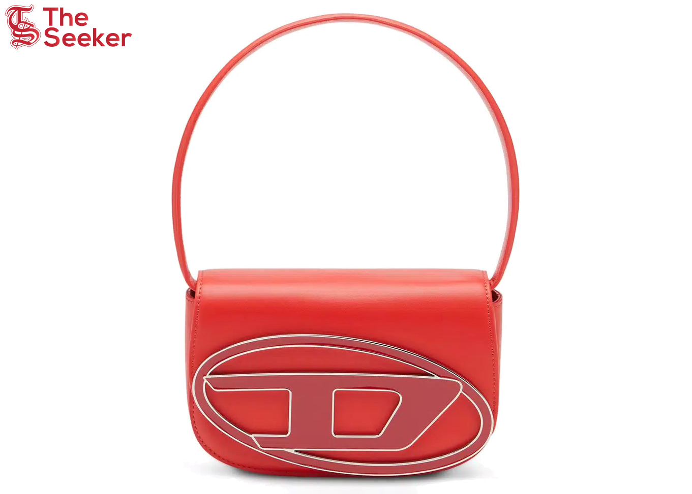 Diesel 1DR Shoulder Bag Nappa Leather Red