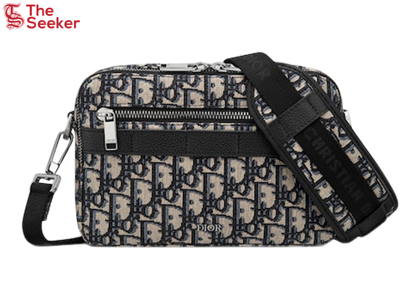 Dior Safari Messenger Bag Dior Oblique Jacquard Beige/Black