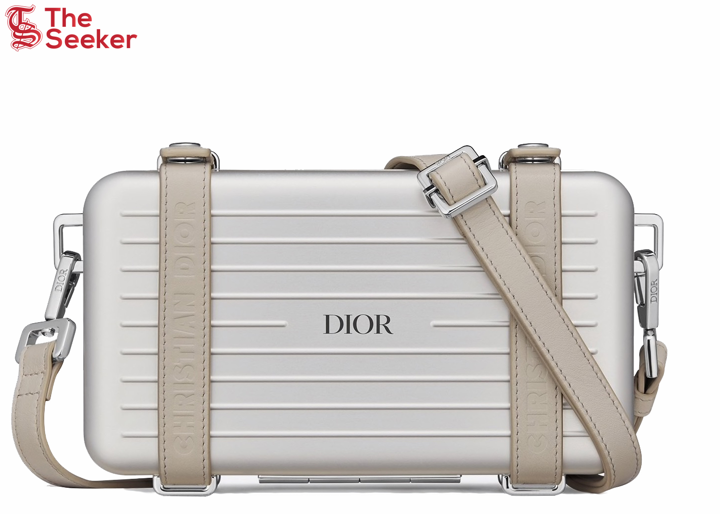 Dior x RIMOWA Personal Clutch On Strap Aluminium Silver