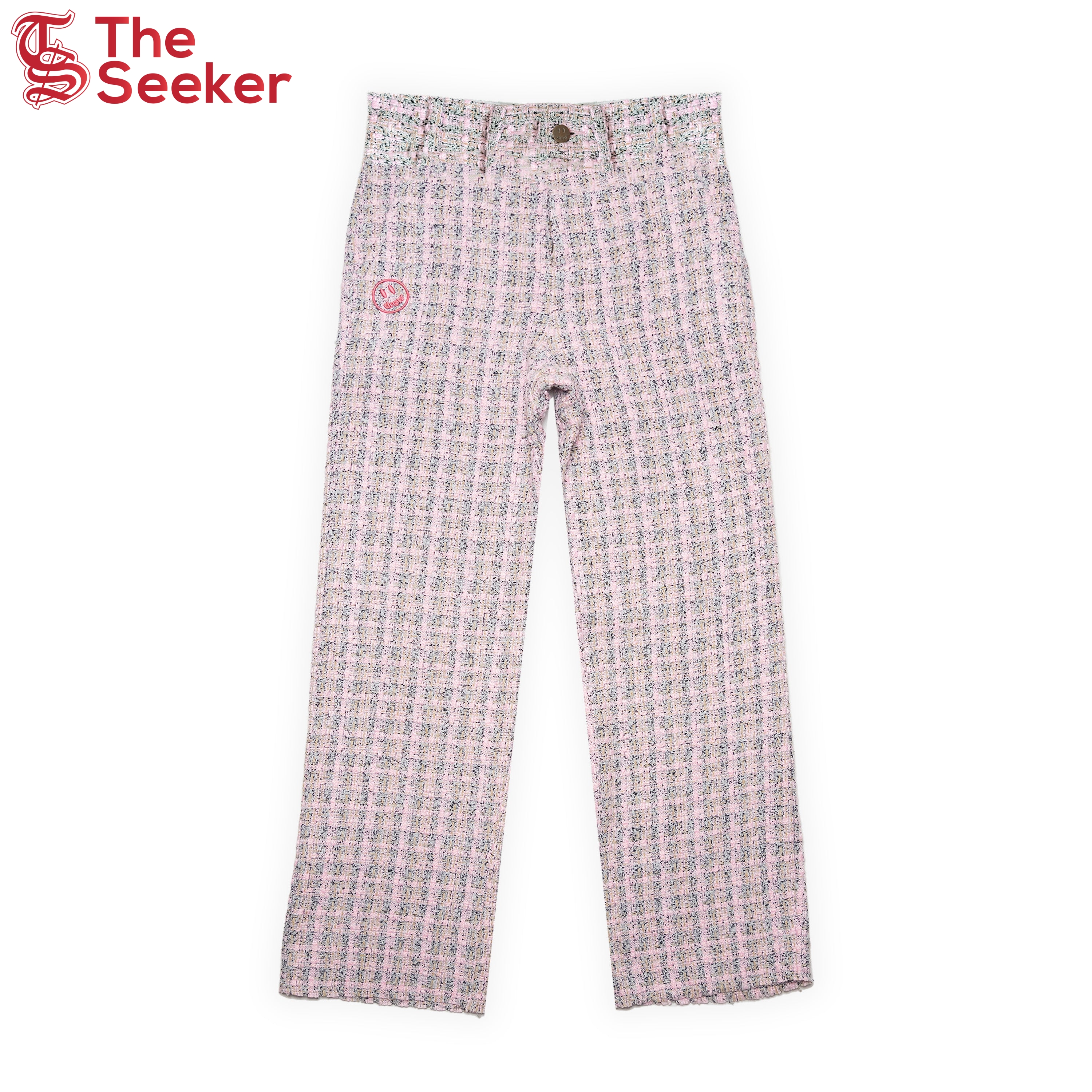 drew house boucle relaxed fit chino pink