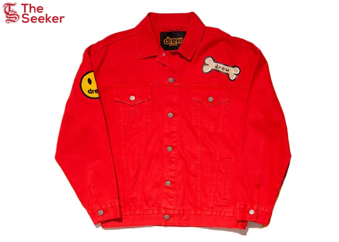 drew house buddy trucker jacket washed red