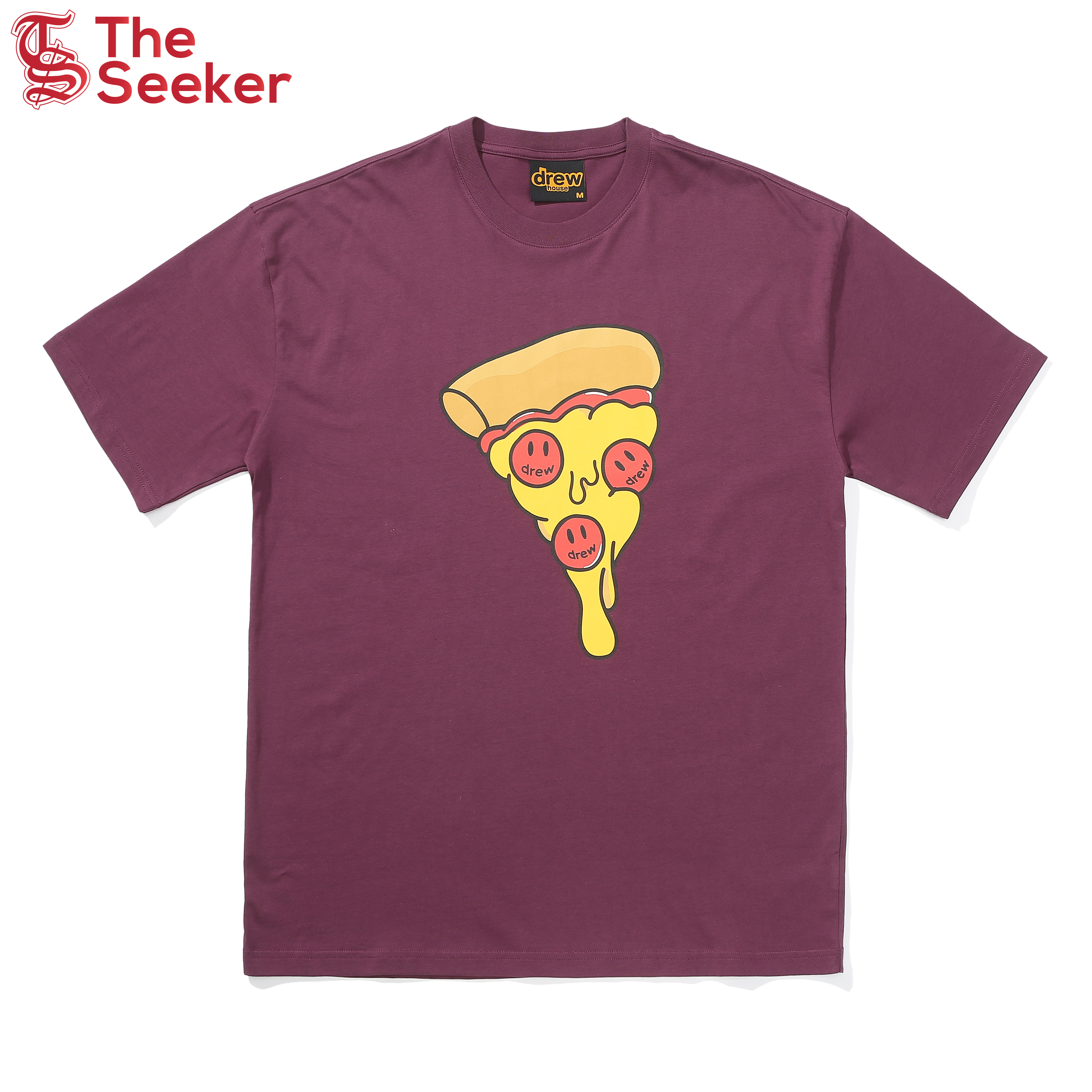 drew house pizza t-shirt berry