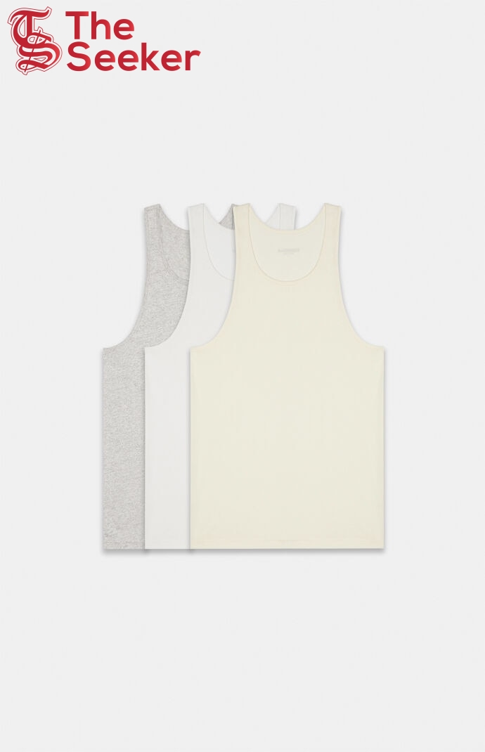 Fear of God Essentials 3-Pack Tank Tops Multi/Natural