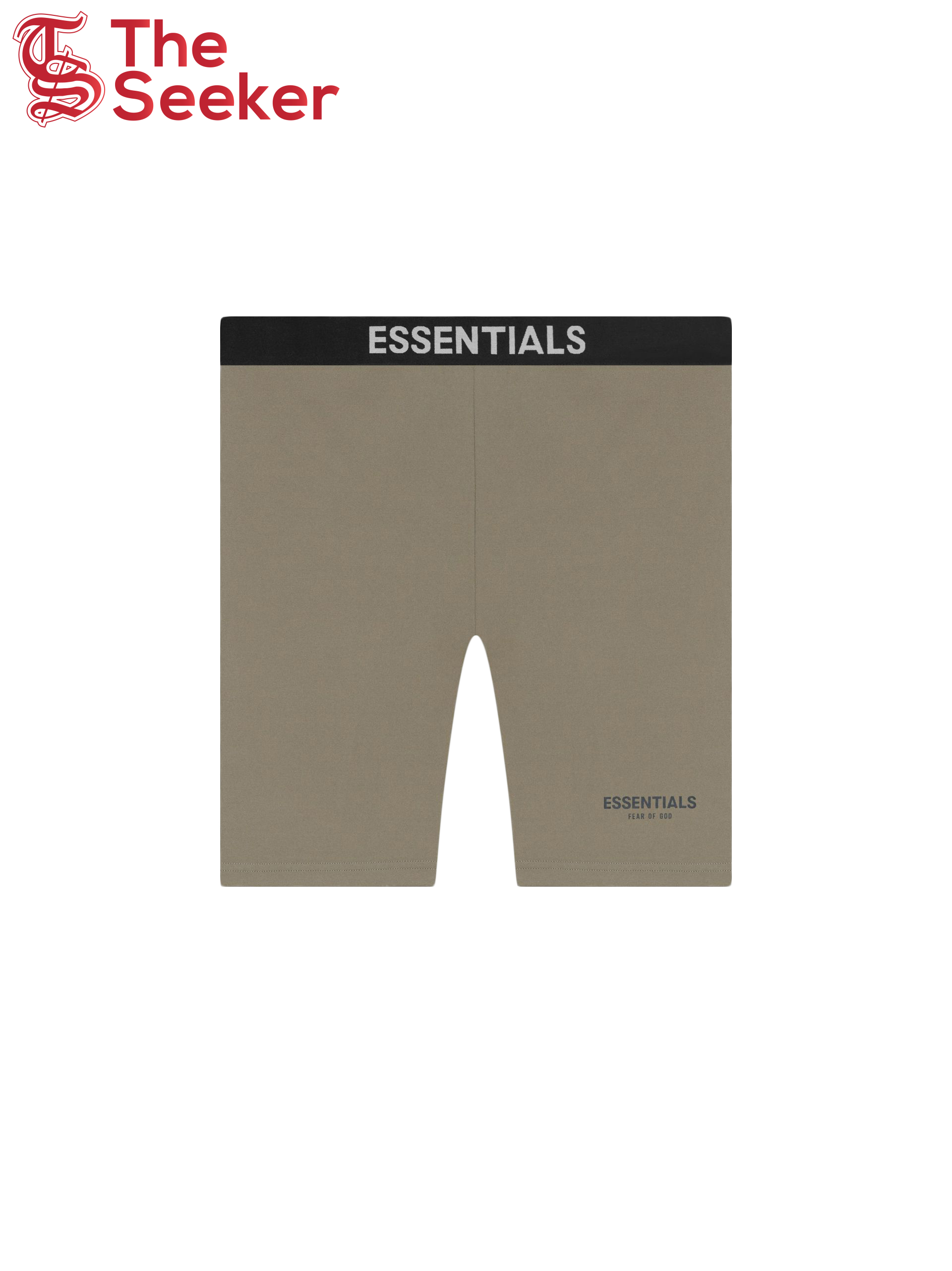 Fear of God Essentials Athletic Biker Shorts Taupe