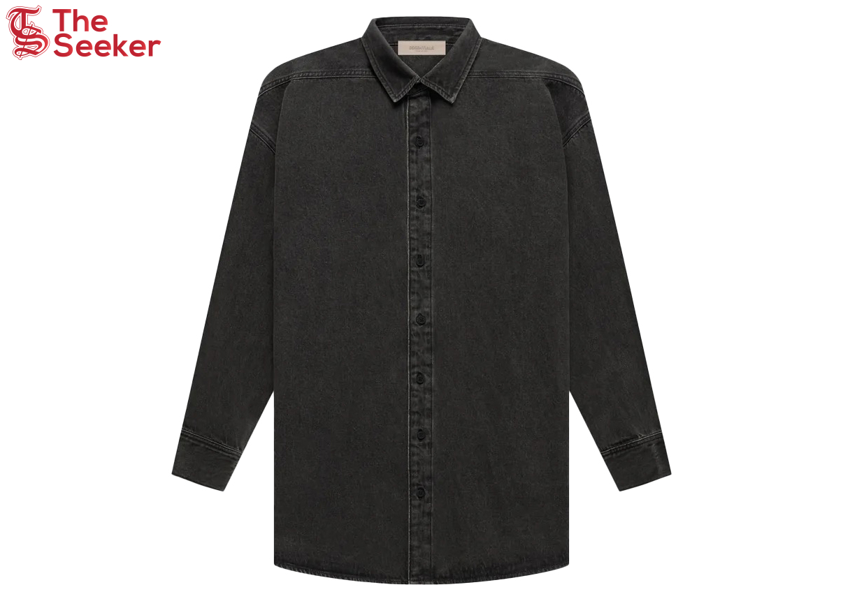 Fear of God Essentials Denim LS Shirt Black